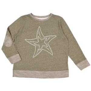 French Terry Star Crewneck